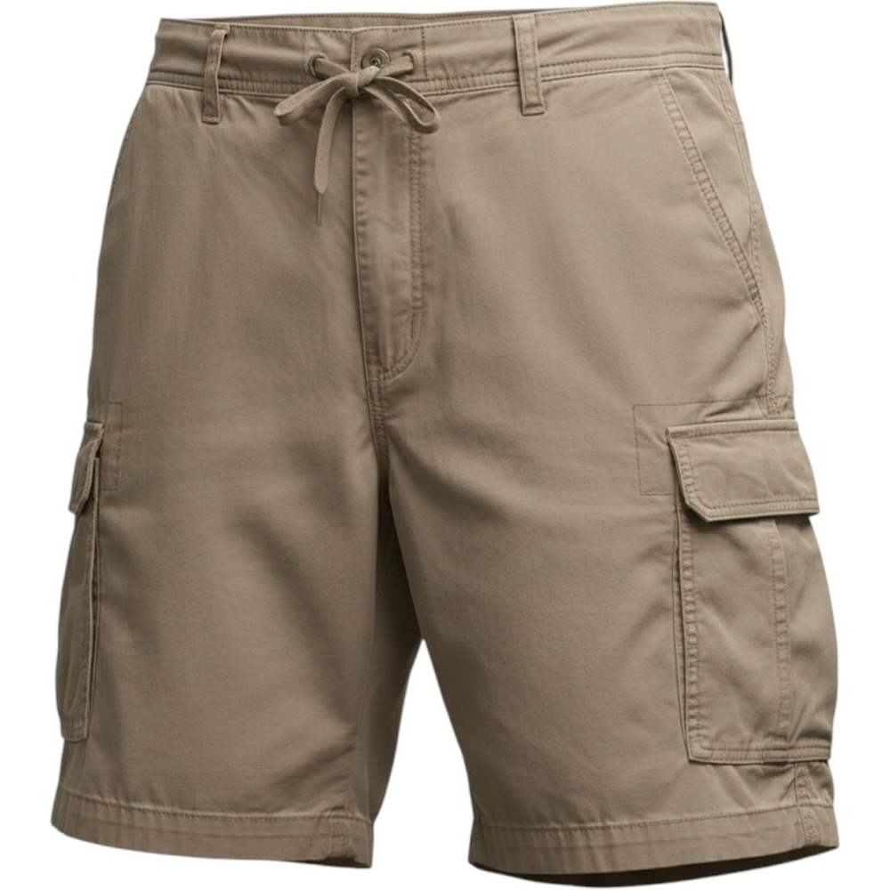 Lucky Brand Shorts Men XXXL Cotton Cargo Elastic Waist Drawstring Military NWT